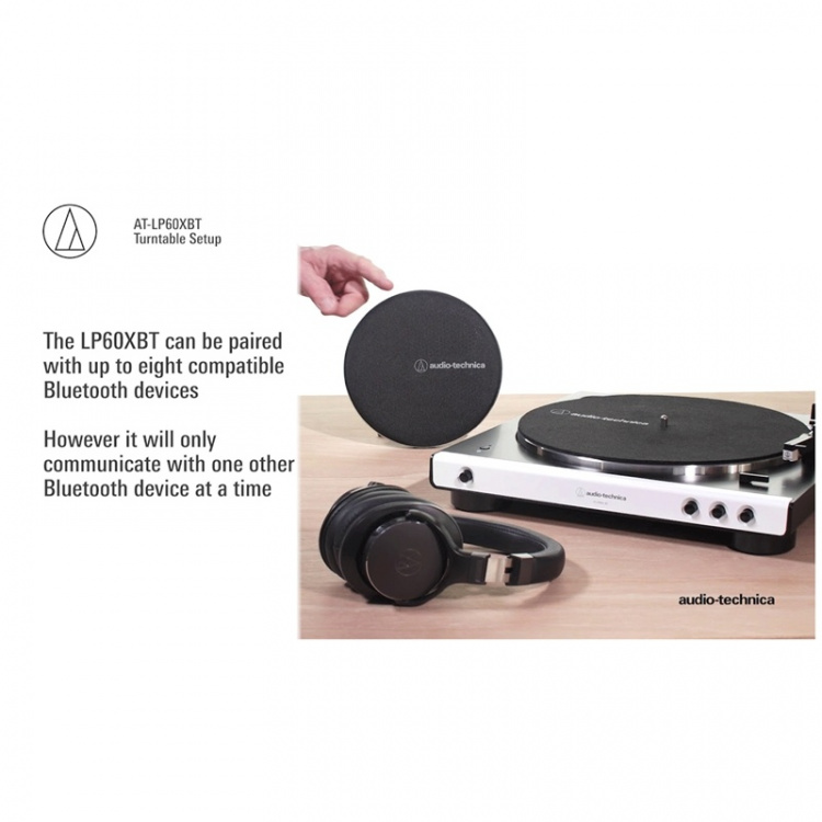 Audio-Technica Skivspelare med Bluetooth Svart Audio-Technica Skivspelare med Bluetooth Svart