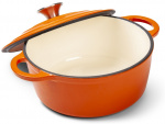 Orrefors Jernverk gjutjärnsgryta, 5 liter, orange