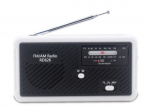 Multifunktionell Vevradio med LED-lampa - FM-radio, USB, Solcell, Dynamo RD626