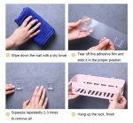 Lättmonterad Badrum/Dusch Hylla, Beige