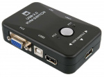 KVM-switch USB/VGA, styr 2 datorer samtidigt