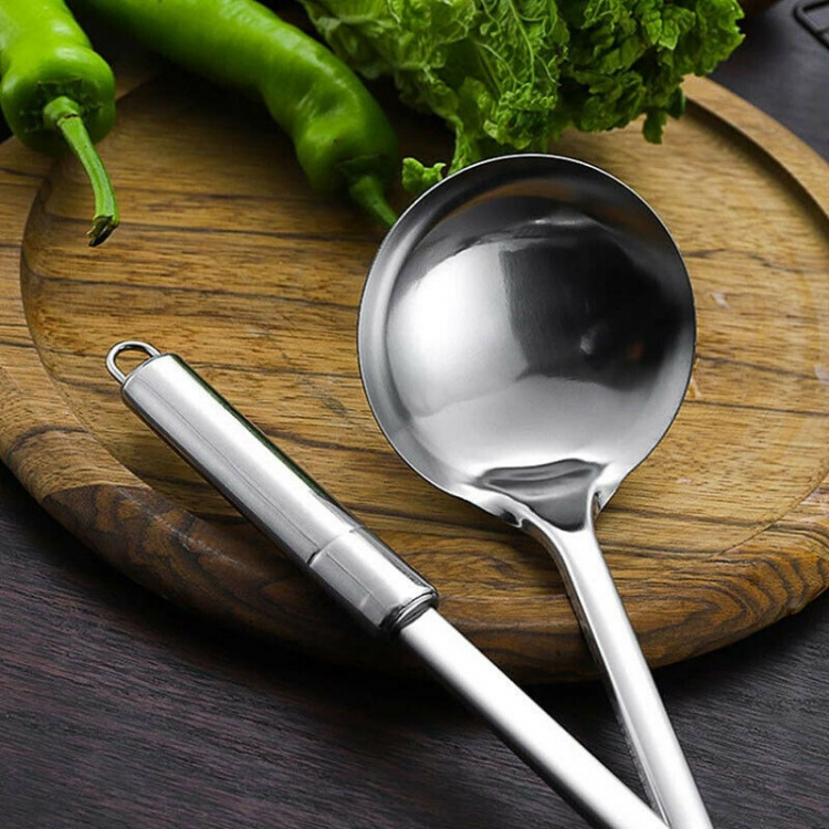 Köksredskap 6 delar med ställ, Rostfritt stål