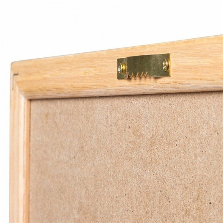 Bokstavstavla i ek, 25x25cm