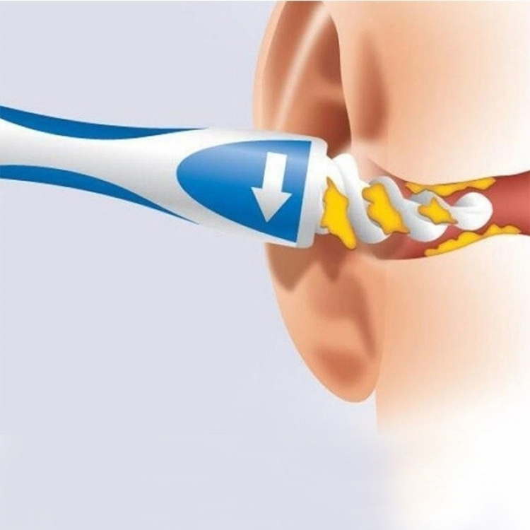 Smidig Öronvaxrensare med 16st Silikonhuvuden