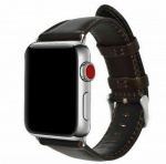 Klockarmband i Läderimitation till Apple Watch, 42/44/45mm, Mörkbrun Klockarmband i Läderimitation till Apple Watch, 42/44/45mm, Mörkbrun