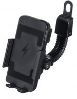 Motorcykelhållare med inbyggd trådlös snabbladdare, Svart (CD-3093) Motorcykelhållare med inbyggd trådlös snabbladdare, Svart (CD-3093)