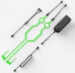 Ljusstripes till motorcykelhjälm, Grön Ljusstripes till motorcykelhjälm, Grön