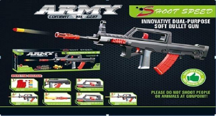 Lufttryckspistol med skumgummi pilar Lufttryckspistol med skumgummi pilar