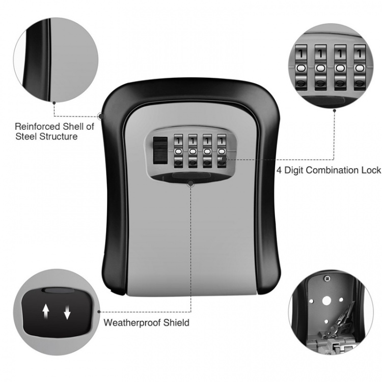 Kompakt Nyckelskåp med kodlås