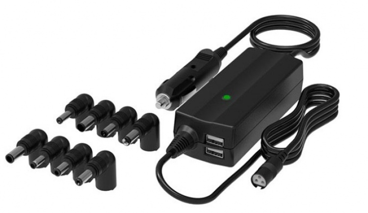 Universal laptopladdare till bil, 8 kontakter