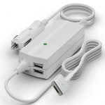 Billaddare för Apple Magsafe 45/60W 2 extra USB-portar