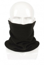 Kombinerad scarf och mössa, Svart