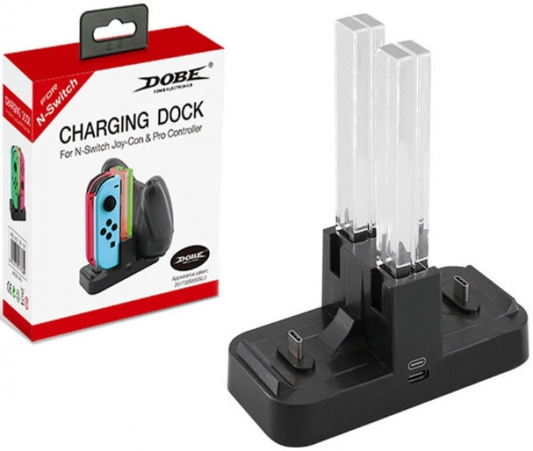 4 x Laddstation till Nintendo Switch och dess kontroller