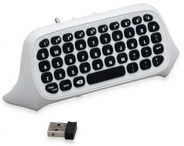 Tangentbord till Xbox One S-kontroll, Vit Tangentbord till Xbox One S-kontroll, Vit