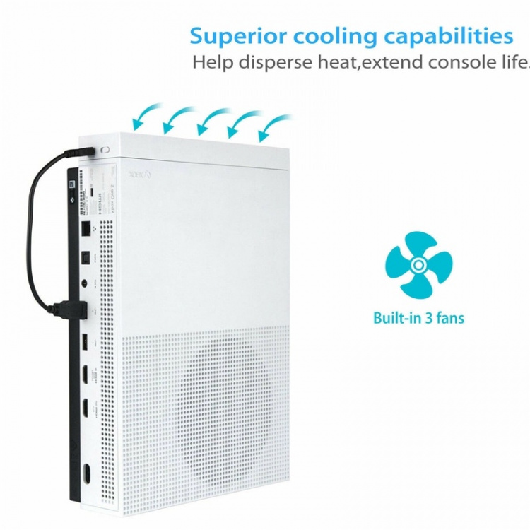 Kylfläkt till Xbox One S, Vit