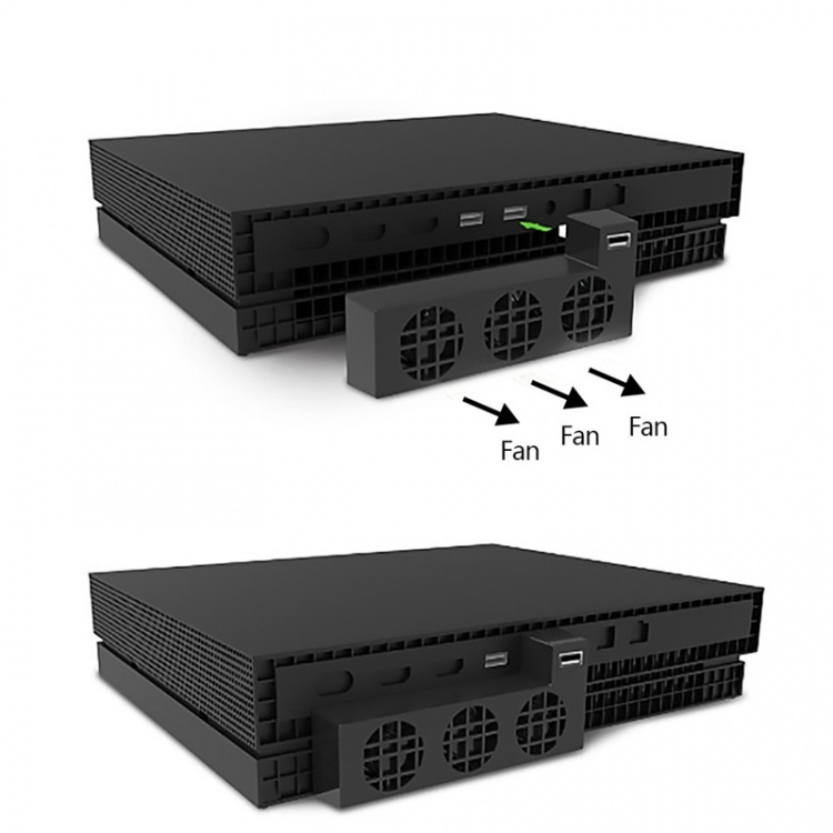 Extern Kylfläkt till Xbox One X, Svart Extern Kylfläkt till Xbox One X, Svart