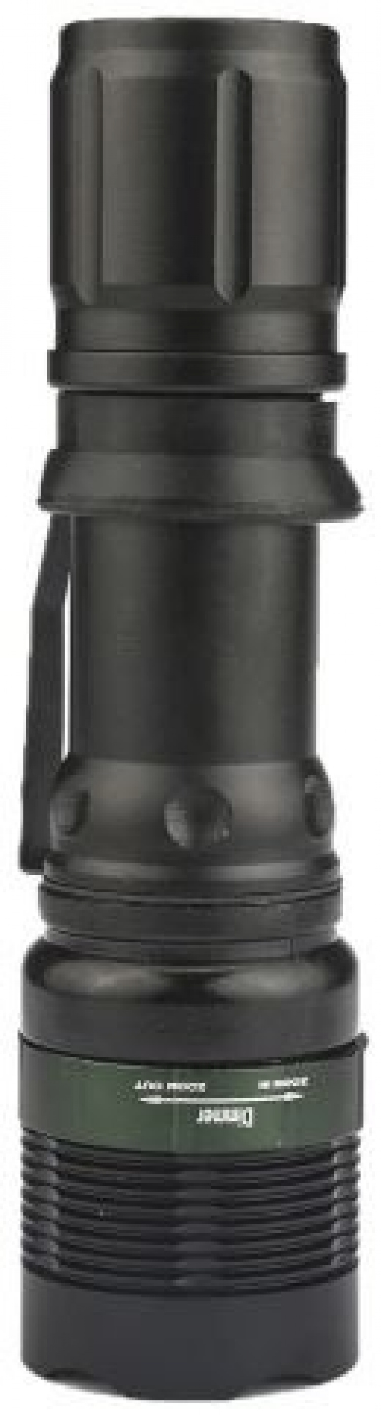 Liten ficklampa, 380lm, Svart