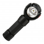 Laddningsbar T6 + COB LED 360 ° roterande ficklampa med magnet
