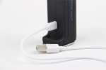 Uppladdningsbar Ficklampa 2000mAh, Svart Uppladdningsbar Ficklampa 2000mAh, Svart