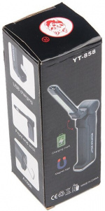 Uppladdningsbar Ficklampa 2000mAh, Svart Uppladdningsbar Ficklampa 2000mAh, Svart