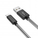 NORDIQZENZ Micro-USB kabel i Metall, 1m NORDIQZENZ Micro-USB kabel i Metall, 1m