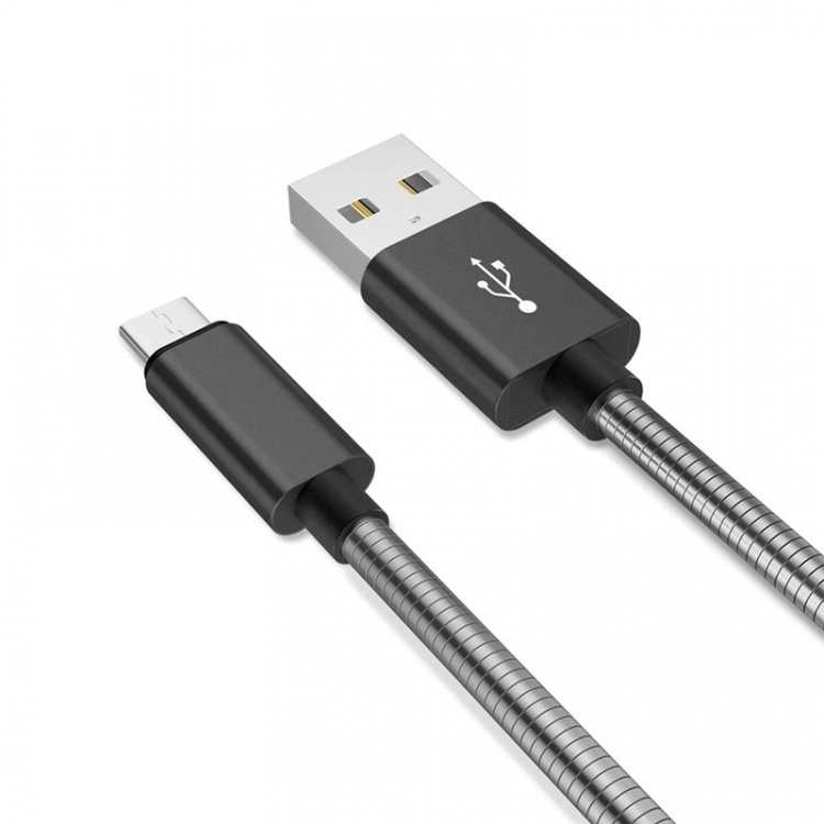 NORDIQZENZ Micro-USB kabel i Metall, 1m NORDIQZENZ Micro-USB kabel i Metall, 1m