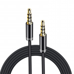 NORDIQZENZ AUX-kabel 3.5mm, ha-ha, 3m, Svart NORDIQZENZ AUX-kabel 3.5mm, ha-ha, 3m, Svart