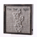 The Happy Light, Tavla med LED-belysning, Kaktus The Happy Light, Tavla med LED-belysning, Kaktus