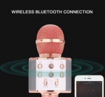 Karaoke-mikrofon med Bluetooth, Roséguld