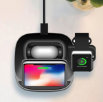 3-i-1 Qi-Laddningsställ för Airpods, smartphone & smartwatch 3-i-1 Qi-Laddningsställ för Airpods, smartphone & smartwatch