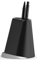 Platsbesparande pennställ med trådlös Qi-laddning Platsbesparande pennställ med trådlös Qi-laddning