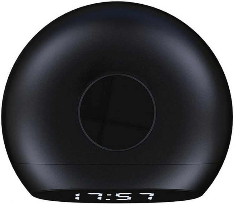 Väckarklocka med Qi-laddning, Svart