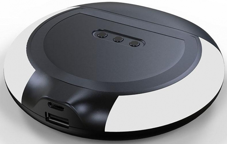 Väckarklocka med Qi-laddning, Svart