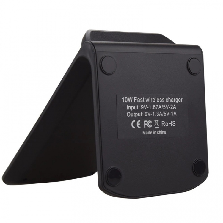 Trådlös Qi Laddställ, Svart