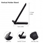 Trådlös Qi Laddställ, Svart