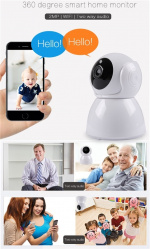 Trådlös IP-övervakningskamera, ansluts till WiFi, 1080P HD