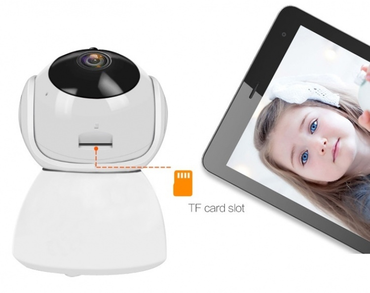 Trådlös IP-övervakningskamera, ansluts till WiFi, 1080P HD