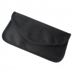 Svart väska med RFID-skydd för kort, telefon, bilnycklar, m.m.