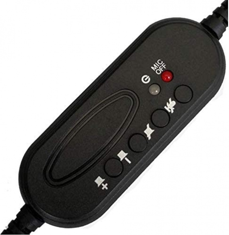 Call Center-headset med fjärrkontroll, USB, Svart Call Center-headset med fjärrkontroll, USB, Svart