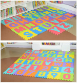 Mjuk Pusselmatta med bokstäver och siffror, 46-delar