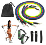 Träningsband/Resistance band i 11 delar - tar hemmaträningen till nästa nivå