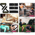 Träningsband/Resistance band i 11 delar - tar hemmaträningen till nästa nivå