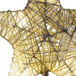 Stjärna på fot med belysning, Juldekoration, Vit