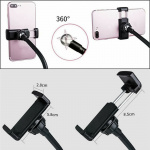 Ring light 9cm med flexibelt stativ och mobilhållare