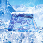 Svalkande kylhandduk, Blå Kamouflage