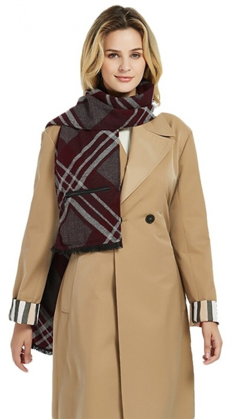 USB-driven värmehalsduk i supermjukt material