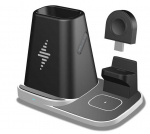 Pennhållare med Trådlös Qi-laddning för Smartphone, iWatch, Airpods