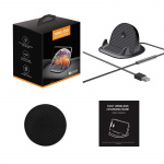 Qi-laddställ med snabbladdning för smartphone, Svart