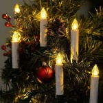 Julgransljus, Trådlösa LED-ljus, 10-pack Julgransljus, Trådlösa LED-ljus, 10-pack
