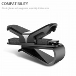 Klämma för solglasögon till bil, Svart